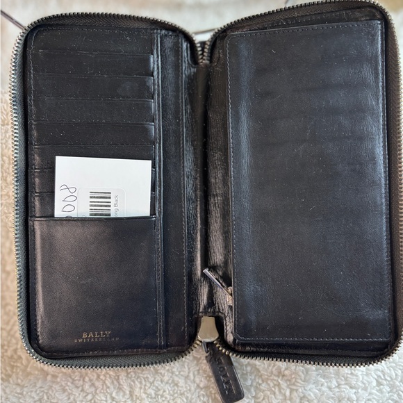 BALLY Baliro Leather Zip Around Wallet Color Multi - Picture 12 of 16